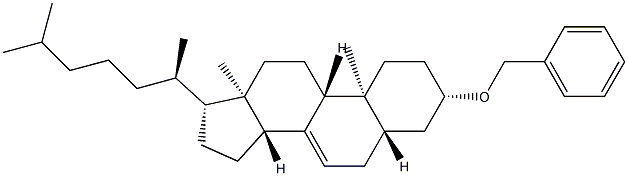 3β-(Benzyloxy)-5α-cholest-7-ene Struktur