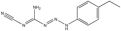 1-Triazene-1-carboximidamide,N-cyano-3-(4-ethylphenyl)-(9CI) Struktur