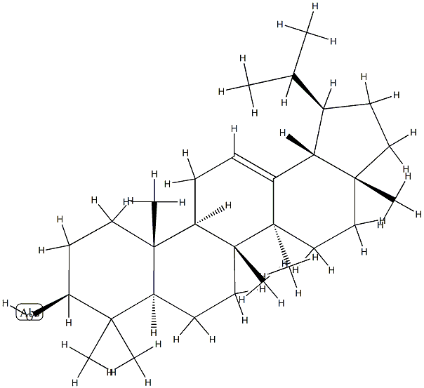 (18R,19R)-Lup-12-en-3β-ol Struktur