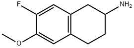 2-Naphthalenamine,7-fluoro-1,2,3,4-tetrahydro-6-methoxy-(9CI) Struktur