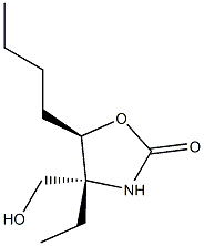 2-Oxazolidinone,5-butyl-4-ethyl-4-(hydroxymethyl)-,(4R,5R)-rel-(9CI) Struktur