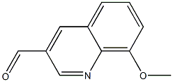 3-Quinolinecarboxaldehyde,8-methoxy-(9CI) Struktur