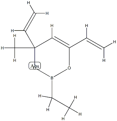 4,6-Diethenyl-2-ethyl-4-methyl-4H-1,3,2-dioxaborin Structure