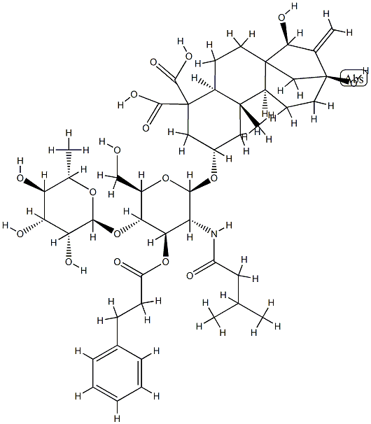 O-rhamnosyl-(1''-4')wedeloside Struktur