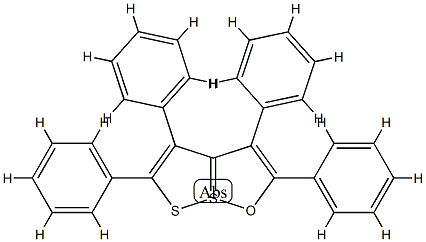 2,3,4,5-Tetraphenyl[1,2]dithiolo[1,5-b][1,2]oxathiole-7-SIV Struktur