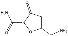 2-Isoxazolidinecarboxamide,5-(aminomethyl)-3-oxo-(9CI) Struktur