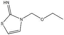 2(3H)-Thiazolimine,3-(ethoxymethyl)-(9CI) Struktur