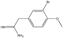 2-(3-bromo-4-methoxyphenyl)acetamidine Struktur