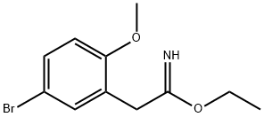 ethyl 2-(5-bromo-2-methoxyphenyl)acetimidate Struktur