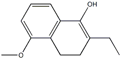 1-Naphthalenol,2-ethyl-3,4-dihydro-5-methoxy-(9CI) Struktur