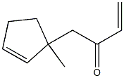 3-Buten-2-one,1-(1-methyl-2-cyclopenten-1-yl)-(9CI) Struktur