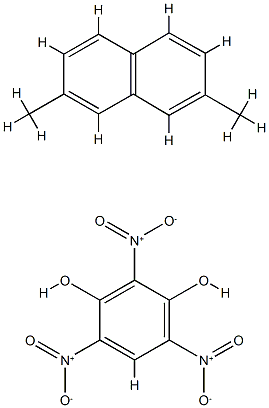 2,7-dimethylnaphthalene, 2,4,6-trinitrobenzene-1,3-diol Struktur