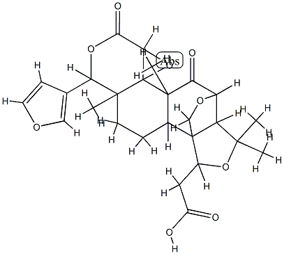 19-Deoxy-6β,19-epoxylimonoic acid 16,17-lactone Struktur