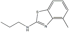 2-Benzothiazolamine,4-methyl-N-propyl-(9CI) Struktur