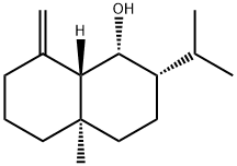 (8aβ)-Decahydro-4aα-methyl-8-methylene-2α-isopropylnaphthalen-1α-ol Struktur