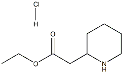 2-PIPERIDINEACETIC ACID, ETHYL ESTER, HYDROCHLORIDE (1:1) Struktur