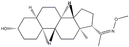 3β-Hydroxy-5β-pregnan-20-one (O-methyl oxime) Struktur