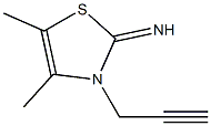 2(3H)-Thiazolimine,4,5-dimethyl-3-(2-propynyl)-(9CI) Struktur