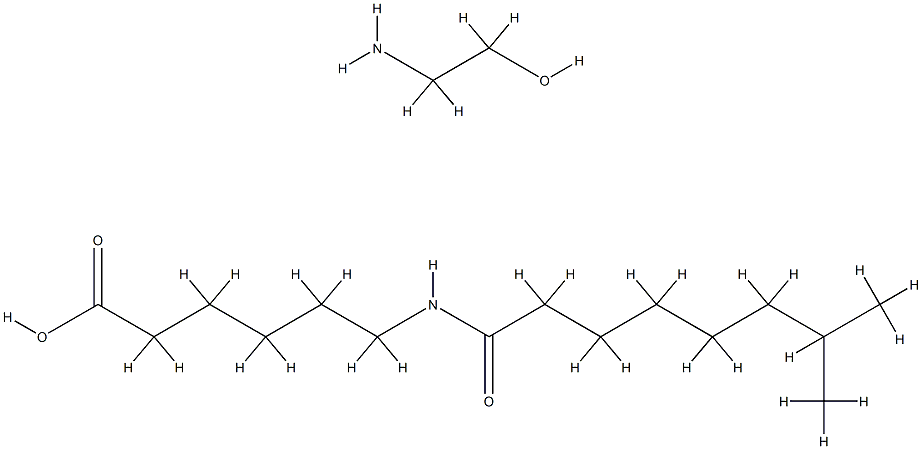 Hexanoic acid, 6-(1-oxoisononyl)amino-, compd. with 2-aminoethanol (1:1) Struktur