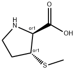 D-Proline, 3-(methylthio)-, (3R)-rel- (9CI) Struktur