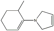 1H-Pyrrole,2,5-dihydro-1-(6-methyl-1-cyclohexen-1-yl)-(9CI) Struktur