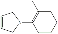 1H-Pyrrole,2,5-dihydro-1-(2-methyl-1-cyclohexen-1-yl)-(9CI) Struktur