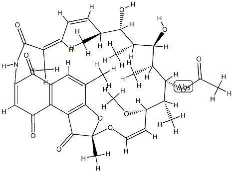 1,4,8-Trideoxy-1,4-dihydro-1,4-dioxorifamycin Struktur