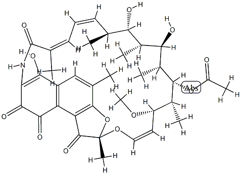 1,4,8-Trideoxy-1,4-dihydro-3-hydroxy-1,4-dioxorifamycin Struktur