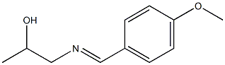 2-Propanol,1-[[(4-methoxyphenyl)methylene]amino]-(9CI) Struktur