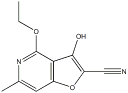 Furo[3,2-c]pyridine-2-carbonitrile,4-ethoxy-3-hydroxy-6-methyl-(9CI) Struktur