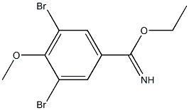 ethyl 3,5-dibromo-4-methoxybenzimidate Struktur