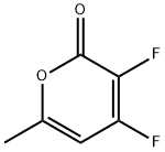 2H-Pyran-2-one,3,4-difluoro-6-methyl-(9CI) Struktur