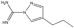 1H-Pyrazole-1-carboximidamide,4-propyl-(9CI) Struktur