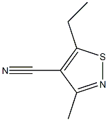 4-Isothiazolecarbonitrile,5-ethyl-3-methyl-(9CI) Struktur