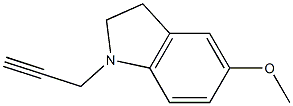 1H-Indole,2,3-dihydro-5-methoxy-1-(2-propynyl)-(9CI) Struktur