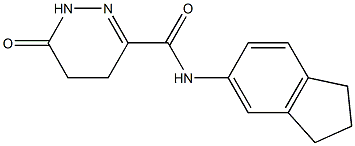 3-Pyridazinecarboxamide,N-(2,3-dihydro-1H-inden-5-yl)-1,4,5,6-tetrahydro-6- Struktur