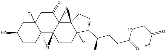 7-oxoglycochenodeoxycholic acid Struktur