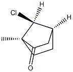 (1R,4S,7-anti)-7-Chloro-1-methylbicyclo[2.2.1]heptan-2-one Struktur