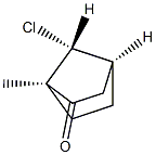 (1R,4S,7-syn)-7-Chloro-1-methylbicyclo[2.2.1]heptan-2-one Struktur