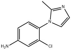 3-chloro-4-(2-methyl-1H-imidazol-1-yl)aniline Struktur