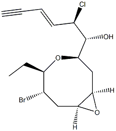 (αR,1R,8S)-6β-Bromo-α-[(R,Z)-1-chloro-2-penten-4-ynyl]-5α-ethyl-4,9-dioxabicyclo[6.1.0]nonane-3α-methanol Struktur