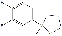 1,3-Dioxolane,2-(3,4-difluorophenyl)-2-methyl-(9CI) Struktur