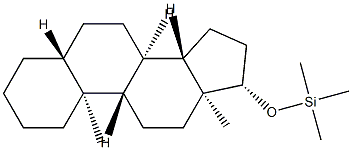 (5α-Androstan-17β-yloxy)trimethylsilane Struktur