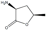 (3S)-3β-Amino-5β-methyltetrahydrofuran-2-one Struktur