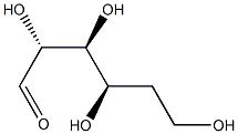 5-Deoxy-D-xylo-hexose Struktur