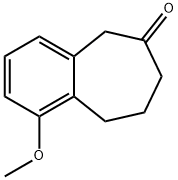 1-methoxy-8,9-dihydro-5H-benzo[7]annulen-6(7H)-one Struktur