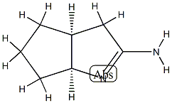 (3aR,6aR)-rel-3,3a,4,5,6,6a-hexahydro-Cyclopenta[b]pyrrol-2-aMine (Relative struc) Struktur