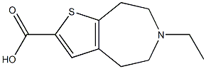 4H-Thieno[2,3-d]azepine-2-carboxylicacid,6-ethyl-5,6,7,8-tetrahydro-(9CI) Struktur