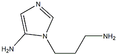 1H-Imidazole-1-propanamine,5-amino-(9CI) Struktur