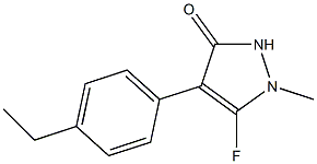 3H-Pyrazol-3-one,4-(4-ethylphenyl)-5-fluoro-1,2-dihydro-1-methyl-(9CI) Struktur